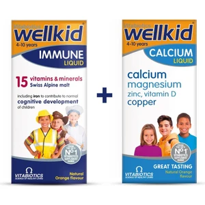 Immune Liquid + Wellkid Calcium Liquid - Sağlıklı Çocuk Paketi