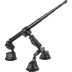 INSTA360 X4 X3 Aksiyon Kamera Aksesuarları Için Görünmez Selfie Çubuğu Bilyalı Başlık Adaptörü ile Araç Vakum Kupası Montaj Kiti (Yurt Dışından)