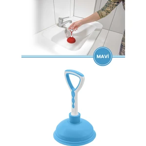 Vantuz Lavabo Pompası, Lavabo Küvet Gideri Tıkanık Açıcı El Pompası 11CM