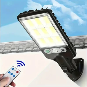 108 Cob LED Kumandalı Güneş Enerjili Hareket Sensörlü Bahçe Garaj Sokak Aydınlatma Lambası Sokak Lambası