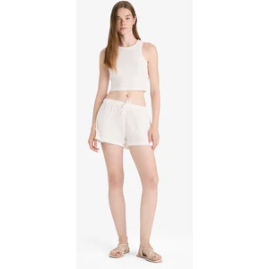 A Kesim Normal Bel Kısa Paça Müslin Şort F2868AX25SM