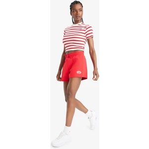 Beli Lastikli Kırmızı Sporcu Şort F3266AX25SM