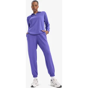 DeFactoFit Sporcu Jogger İnce Eşofman Altı Standart Fit Modal Çift Cepli Basic Düz B1794AX25SP