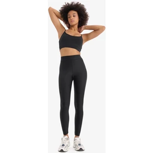 Toparlayıcı Yüksek Bel Parlak Sporcu Tayt E6302AX25SM