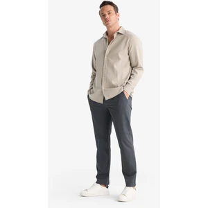 Regular Fit Normal Kesim Cepli Düz Paça Chino Pantolon D7349AX25AU