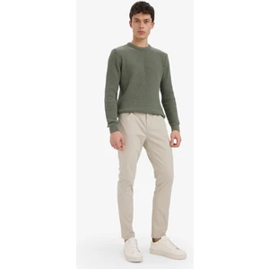 Slim Fit Dar Kesim Dar Paça Cepli Pantolon