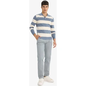 Regular Fit Normal Kesim Cepli Düz Paça Chino Pantolon D7349AX25AU