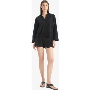 %100 Pamuk Regular Fit Brode Plaj Şortu E0599AX25SM