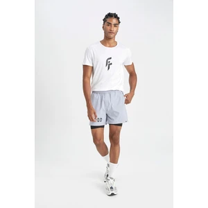 DeFactoFit Slim Fit Dar Kesim Fermuarlı Telefon Cepli Sporcu Taytlı Şort Z2147AZ24AU
