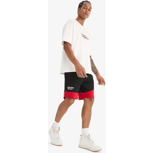 DeFactoFit NBA Chicago Bulls Standart Fit Düz Paça Şort B9894AX25SP