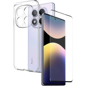 Xiaomi Redmi Note 14 Pro 4g Kılıf Tpu Süper Silikon ve Ekran Koruyucu