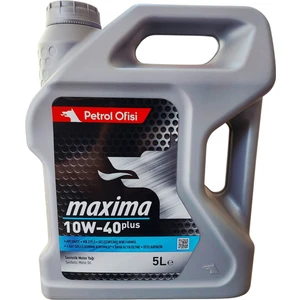 Petrol Ofisi Maxima 10W-40 Plus Motor Yağı 5 Lt Ü.T:19.07.2024 (Benzin-Dizel)