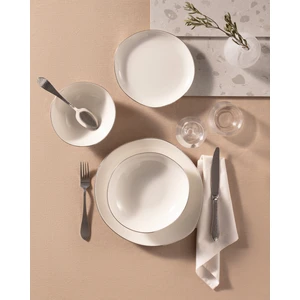 Madame Coco Alette 6 Kişilik 24 Parça Yemek Takımı - Gümüş
