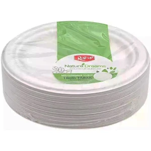 Nature Ekolojik Karton Kağıt Parti Tek Kullanımlık Tabak - 18 Cm. - 25 Adetlik 1 Paket