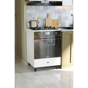 Vina Ayaklı Fırın Dolabı Alttan Kapaklı Dekoratif Ankastre Dolabı