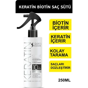 Besleyici Onarıcı Düzleştirici Keratin ve Biotinli Saç Bakım Sütü 250 Ml.