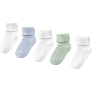Bebek 5'li Karışık Paket Soket Çorap Çok Renkli