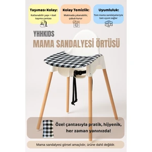 Yhh Kids Lastikli Mama Sandalyesi Örtüsü + Taşıma Çantası – Tüm Sandalyelere Uyumlu, Yıkanabilir