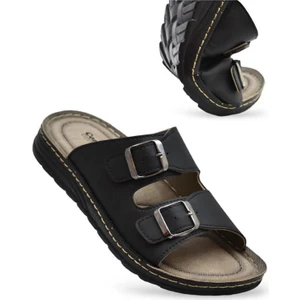 Erkek Ortopedik Rahat Taban Tokalı Günlük Kullanım Terlik