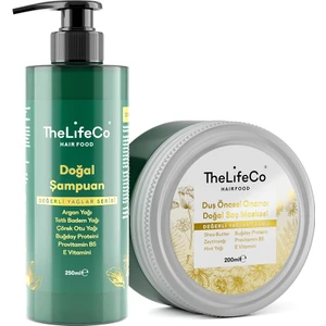 Thelifeco Derin Bakım - Doğal Şampuan 250 ml & Onarıcı Doğal Saç Maskesi 200 ml