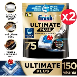 Ultimate Plus 150 Kapsül Bulaşık Makinesi Deterjanı (2 x 75)