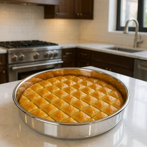 Paslanmaz Çelik Fırın Tepsisi  - Paslanmaz Çelik Baklava Tepsisi - Börek Tepsisi