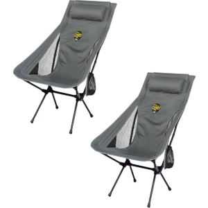 Sky Ultralight Katlanabilir Kamp Sandalyesi Gri 2 Adet