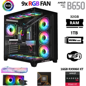 Lexus X780 Ryzen 7 7800X3D 32GB Ddr5 Ram 1tb M.2 Nvme SSD 16GB RX9060 Xt Sıvı Soğutmalı Oyuncu Tavsiye Sistem