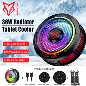 Sarafox X9 Pro 36W Rgb Telefon & Tablet Soğutucu | 3 Kademeli Hız | Manyetik + Klipsli | Yarı Iletken Soğutma