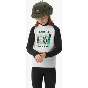 Wedze Çocuk Termal Üst Kayak Içliği - Siyah/beyaz Desenli - Bl 500