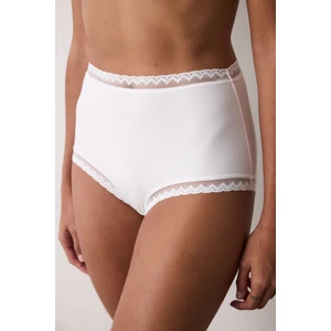 Ekru Easy Trim Yüksek Bel Slip Külot