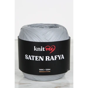 Saten Rafya Ip Gri 100 gr 125 mt