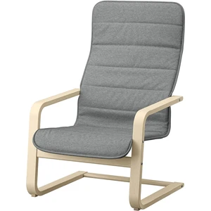 Årsunda Sallanan Koltuk Açık Gri Ahşap Kolçak Destekli Oturma