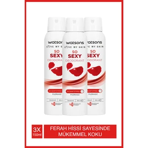 So Sexy Deodorant Deodorant Sprey Pudrasız 3x150ml
