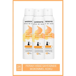 Invisible Dream Pudralı Deodorant Sprey 150 Ml X3 Adet