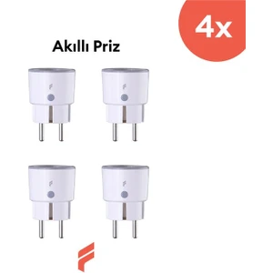 Wi-Fi Akıllı Priz (16A) 4'lü Set