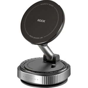 Rock Vakumlu 360 Derece Dönen Araç Içi ve Masaüstü Telefon Tutucu Siyah