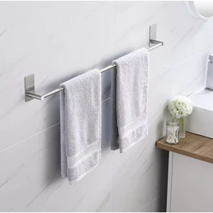 Havluluk Dik Rozetli Yapışkanlı Paslanmaz Çelik Krom Rengi