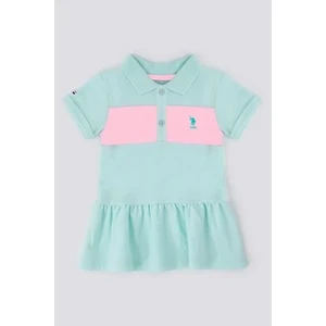 U.S. Polo Assn. Weaving A Frill Skirt Açık Yeşil Bebek Elbise