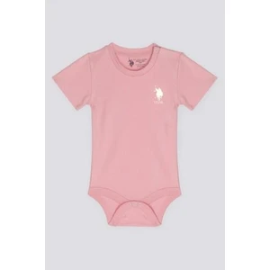 U.S. Polo Assn. Inner Peace Gül Kurusu Bebek Body Zıbın