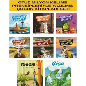Set 30 Milyon Kelime ile Yazılmış Güvercin Posta Teşkilatı 6 Kitap Çise ve Muzo Hikaye Kitabı Hediye