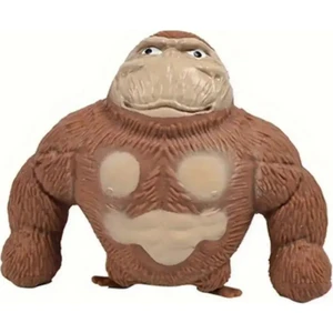 Esnek Uzayan Sukuşi Goril Oyuncak Stress Oyuncağı (Kahverengi) Squishy Maymun