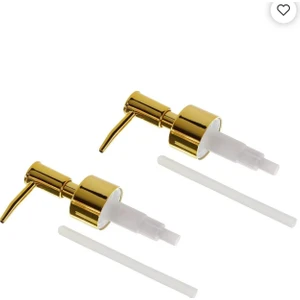 2 Adet Gold Sıvı Sabunluk Başlık Yedek Pompa Başlık Krom Gold