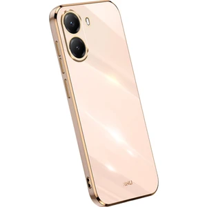 4U Sky Xınlı Xiaomi Poco X7 Pro 5g Kılıf Tpu Telefon Kılıfı Galvanik Çerçeveli-Pembe (Yurt Dışından)