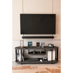 Barin Design Modern Tv Ünitesi Ahşap Raflı 2 Katlı Televizyon Sehpası Minimalist,dayanıklı, Fonksiyonel Tv Standı