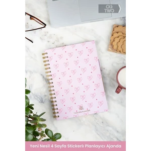 Ogtwo Forest Aram 17X24 cm Stickerlı Süresiz Planlama Sert Kapaklı Haftalık Günlük Planlayıcı Ajanda