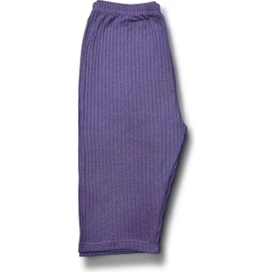 Esnek Fitilli Diz Altı Büyük Beden Anne Kadın Kapri