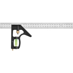 Ayarlanabilir Su Terazili Gönye 30 cm