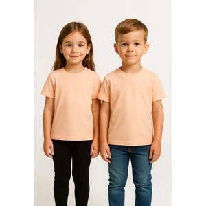 Unisex Basic Pamuklu Oversize Kavuniçi Çocuk Tişört