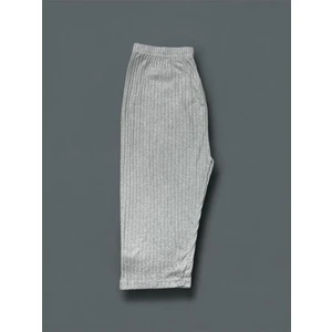 Esnek Fitilli Diz Altı Büyük Beden Anne Kadın Kapri